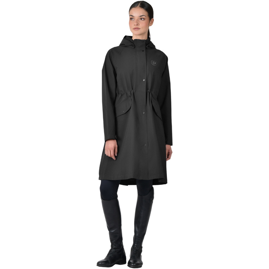 2025 Dublin Womens Wet Weather Long Jacket 1027642 - Black